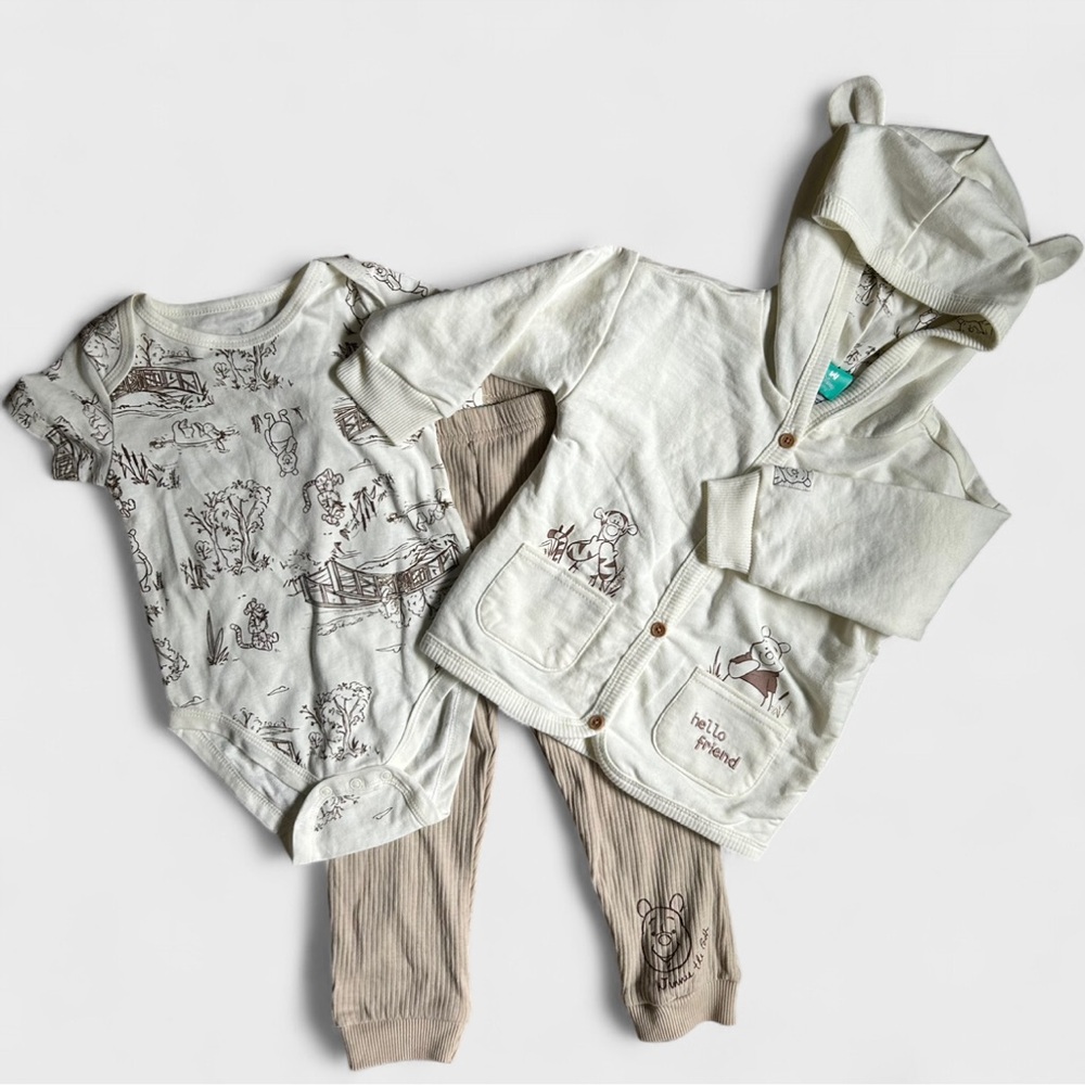 🧸 NWOT Disney Winnie the Pooh 3 piece set size 24mo